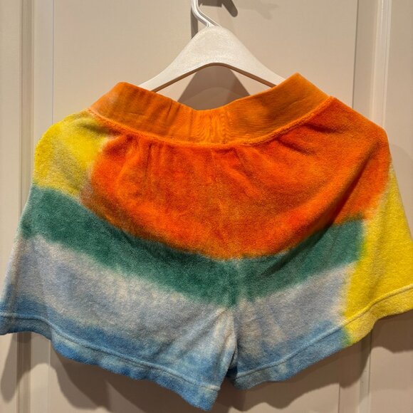 Women Polo Ralph Lauren Tie-Dye Drawstring Terry Swim Beach Board Shorts L XS - Picture 6 of 6